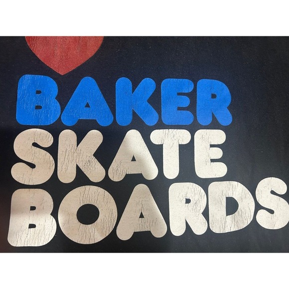 Vintage Baker Skateboards Black T-Shirt Men’s Size Small - Picture 5 of 8